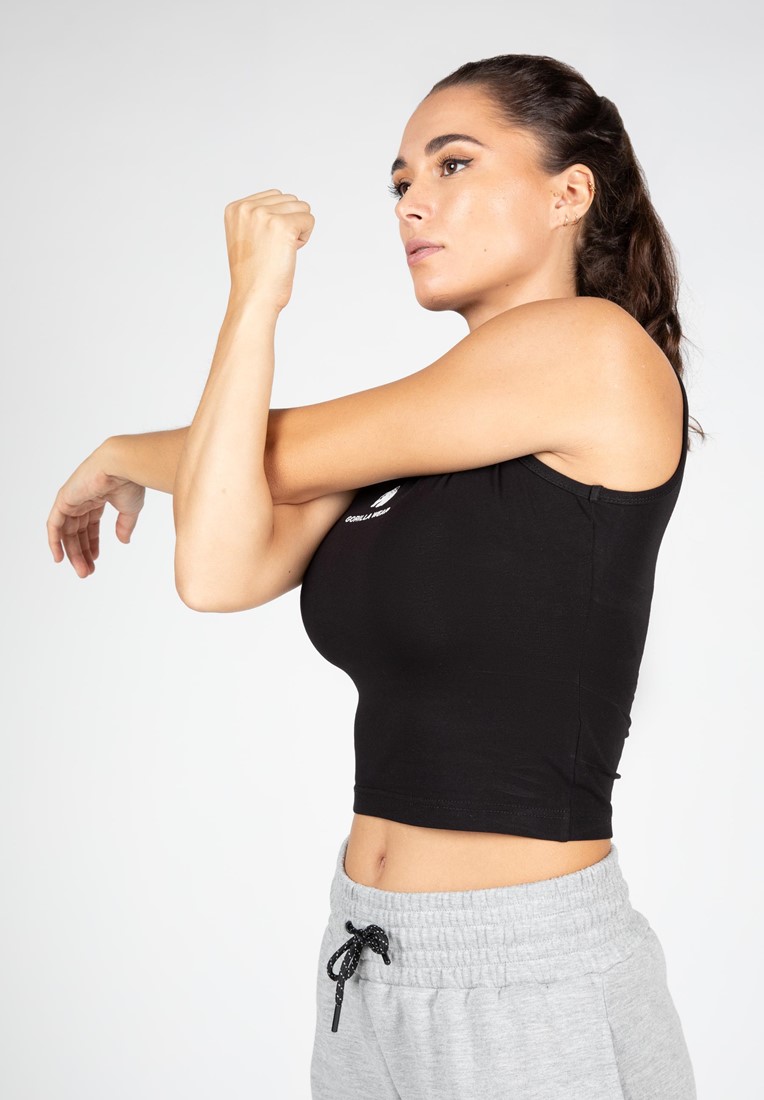 Gorilla Wear Женская Безрукавка Livonia Crop Top - Black