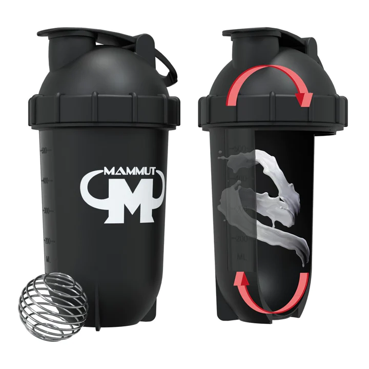 Mammut Шейкер ProteinMaster с пружинкой черный 500 мл
