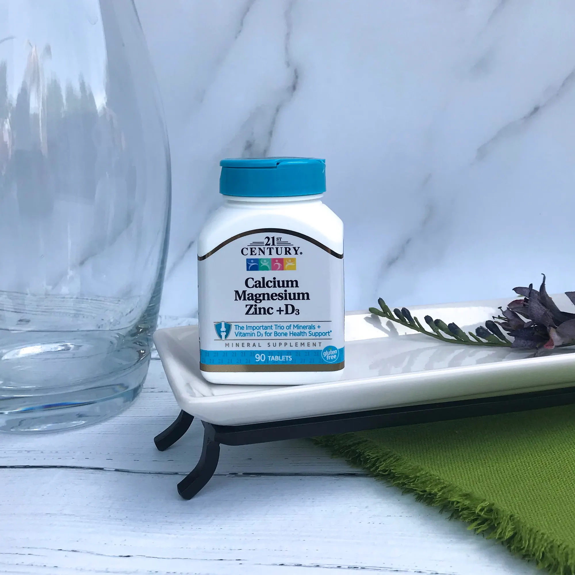 21st Century Кальций, магний, цинк и витамин D3 90 таблеток