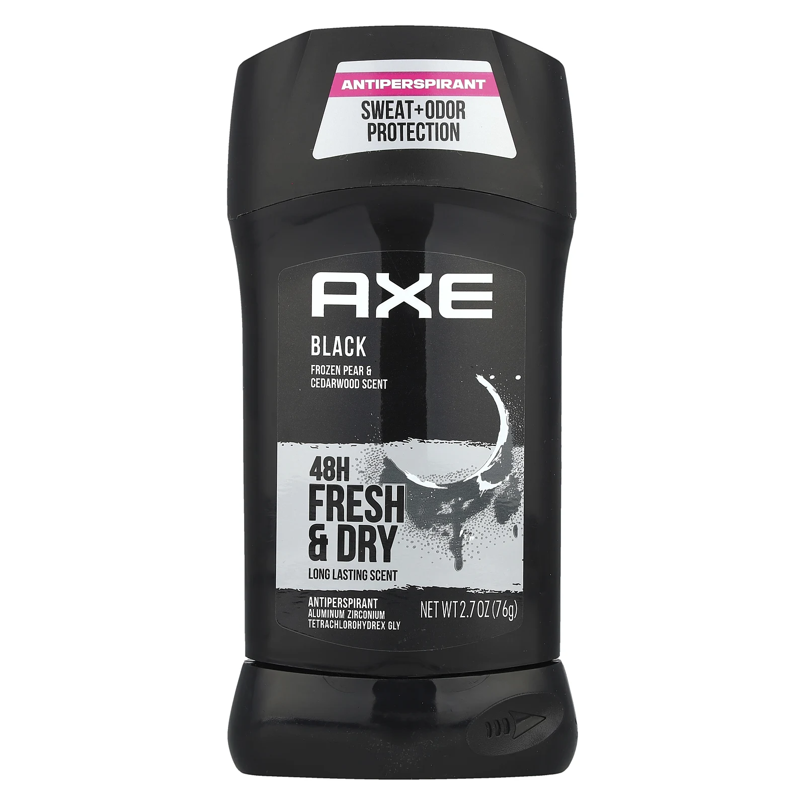 Axe, 48H, антиперспирант против пота, черный, 76 г (2,7 унции)