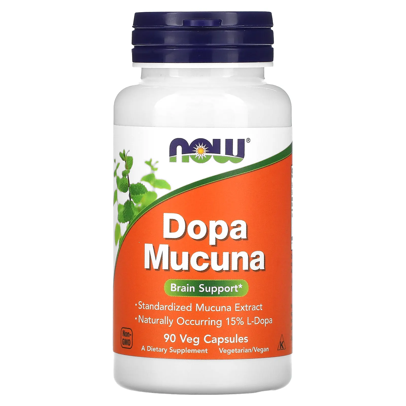 NOW Foods Dopa Mucuna 90 растительных капсул