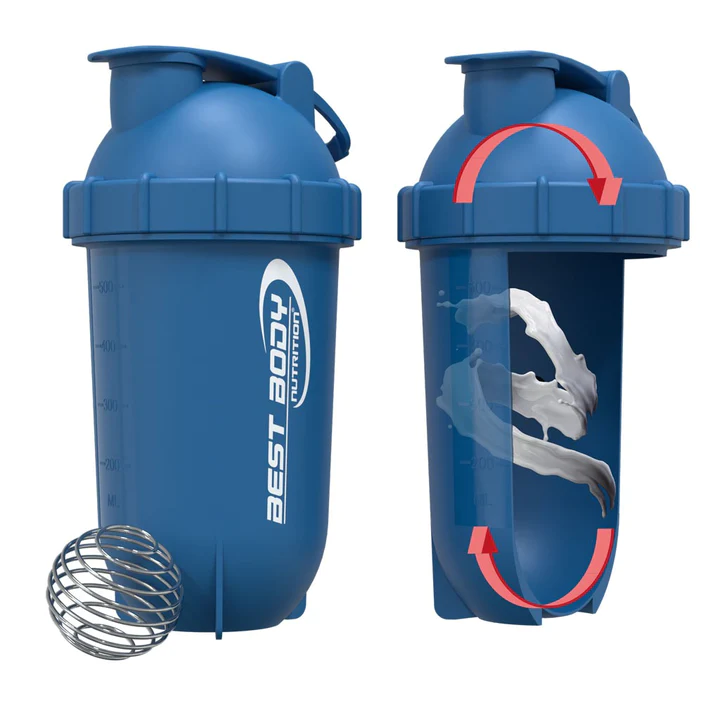 Best Body Шейкер ProteinMaster с пружинкой синий 500 мл