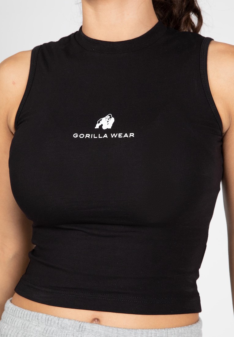 Gorilla Wear Женская Безрукавка Livonia Crop Top - Black