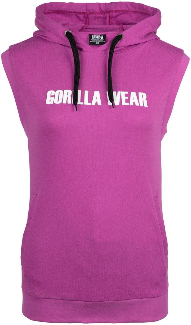 Gorilla Wear Женская Безрукавка Virginia Sleeveless Hoodie - Fuchsia