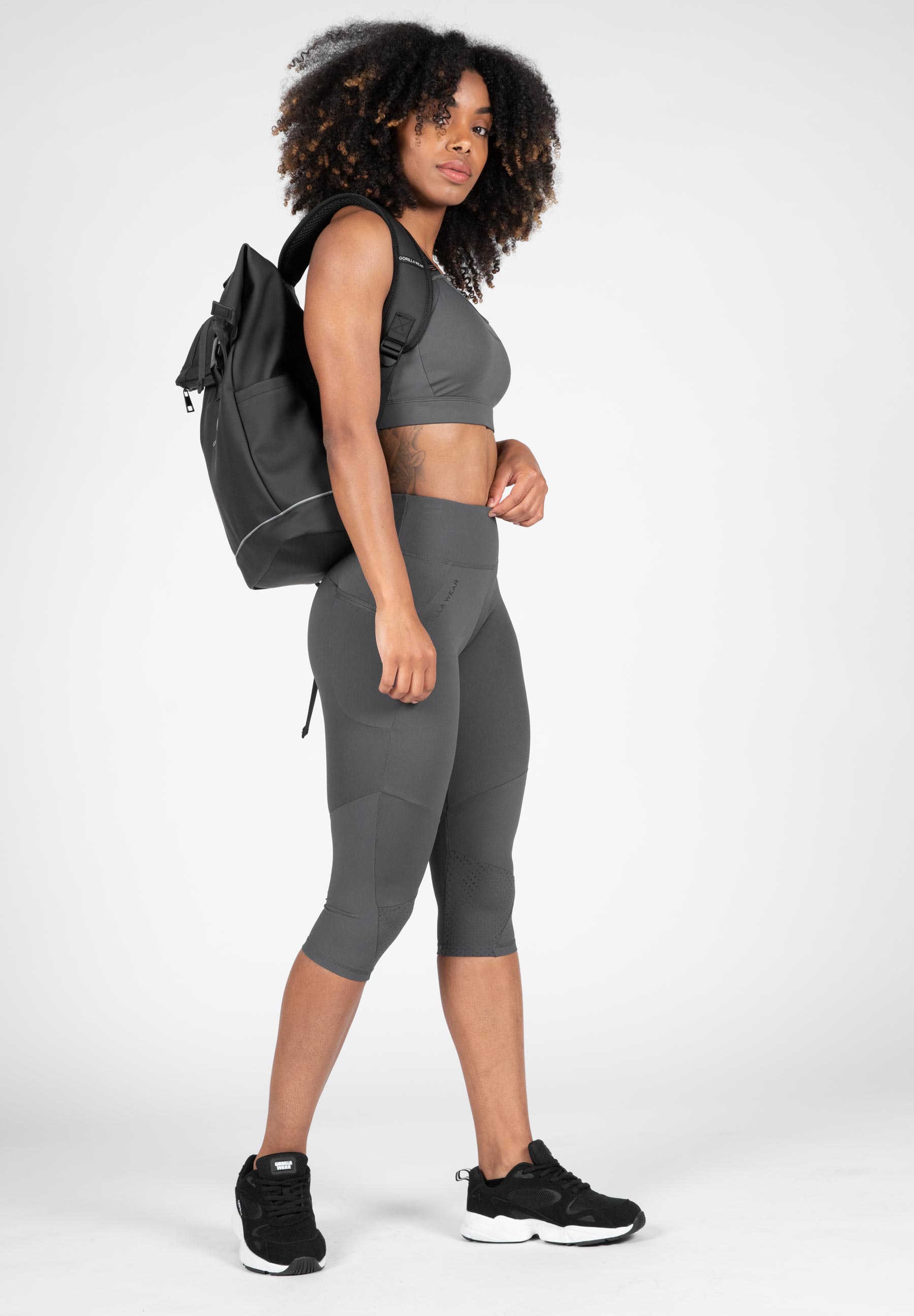 Gorilla Wear Женские леггинсы Monroe Cropped Leggings Gray