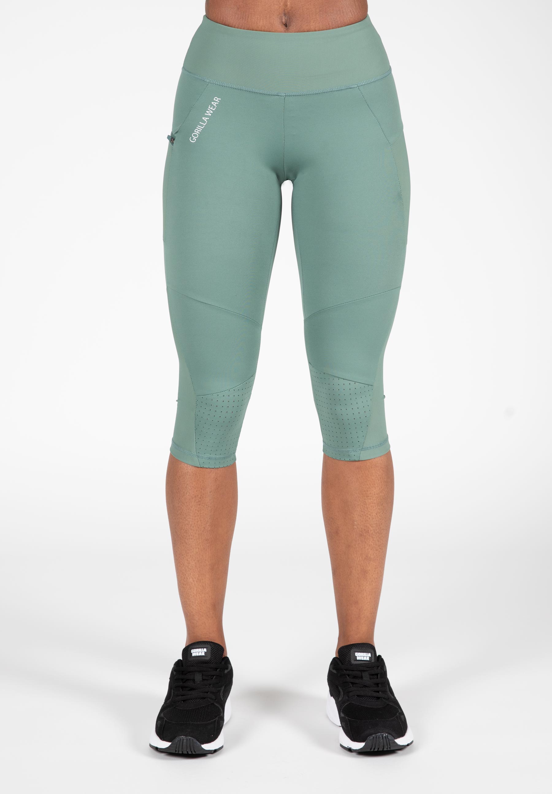 Gorilla Wear Женские леггинсы Monroe Cropped Leggings Green