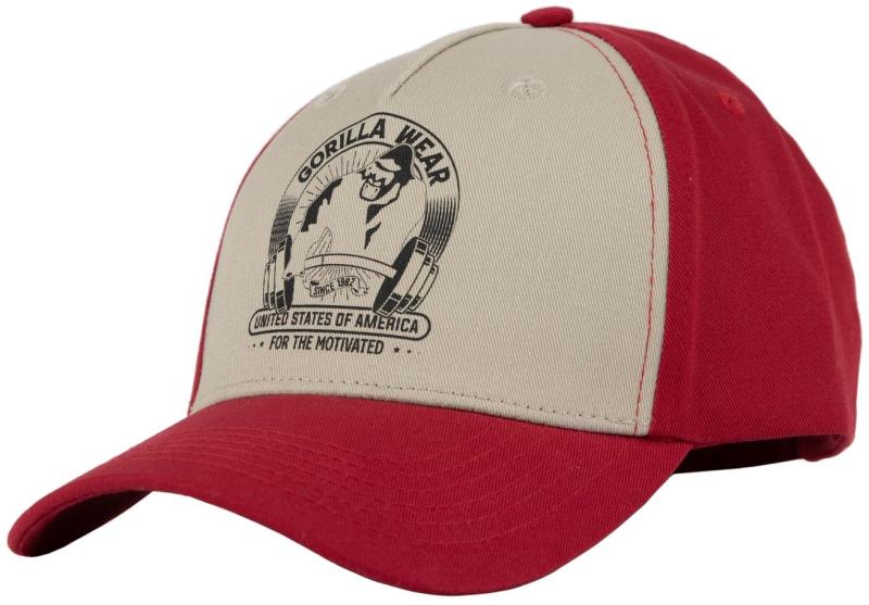 Gorilla Wear Бейсболка Buckley Cap - Red/Beige