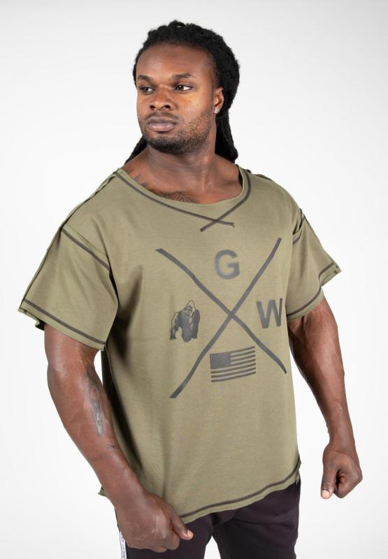 Gorilla Wear Футболка Sheldon Work Out Top Army Green