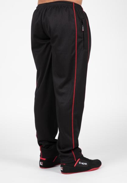 Gorilla Wear Штаны Wallace Mesh Pants - Black/Red