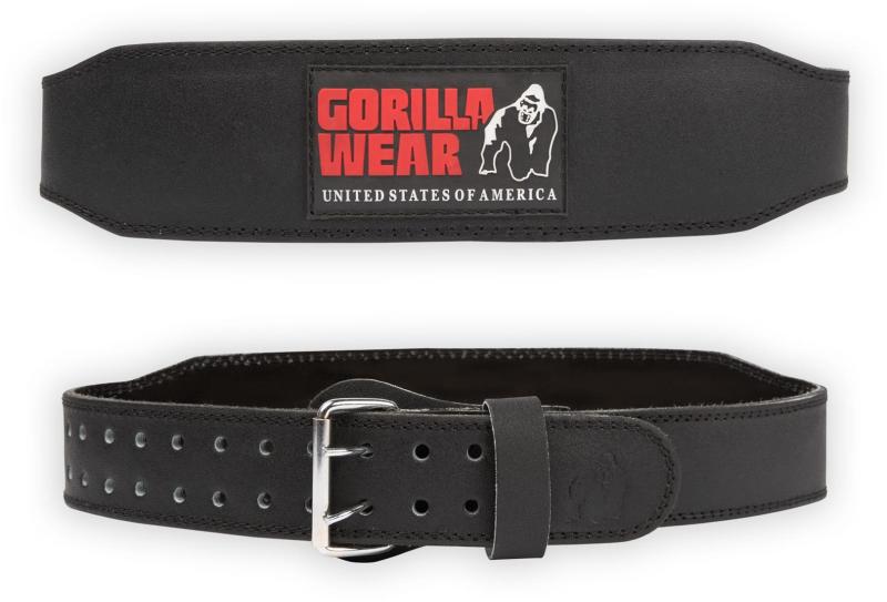 Gorilla Wear Пояс 4 Inch Padded Leather Lifting Belt - Black/Red