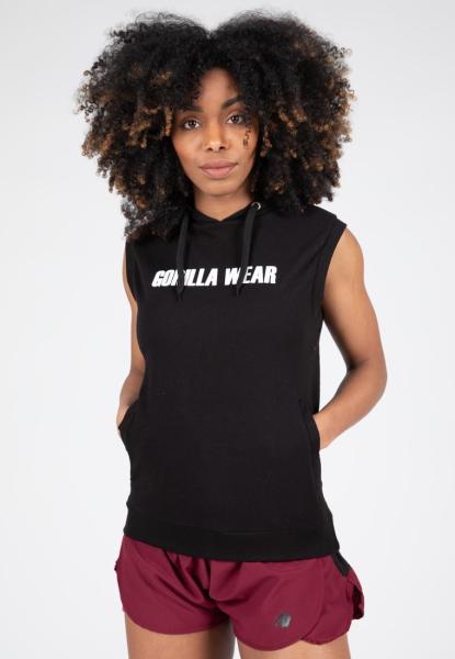 Gorilla Wear Женская Безрукавка Virginia Sleeveless Hoodie - Black