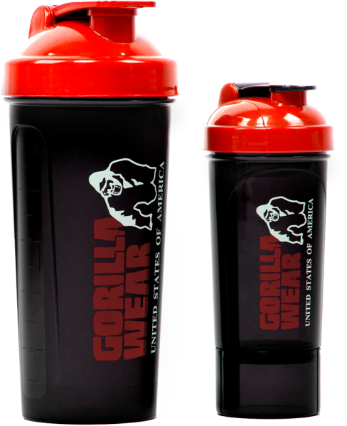 Gorilla Wear Шейкер Shaker XXL - Black/Red 1000 ml