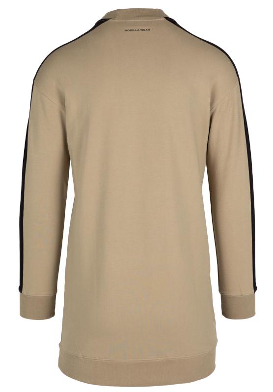 Gorilla Wear Женская кофта Isabella Sweatshirt Dress - Beige