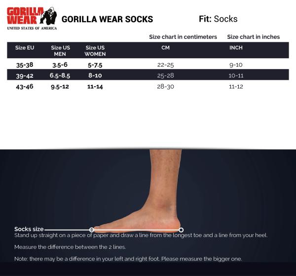 Gorilla Wear Носки Quarter Socks 2-Pack Black