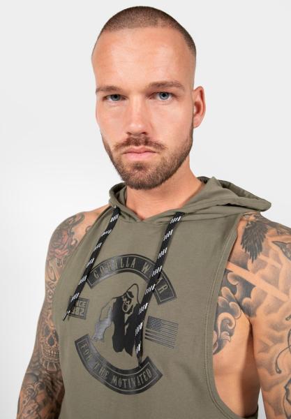 Gorilla Wear Безрукавка Lawrence Hooded Tank Top Army Green