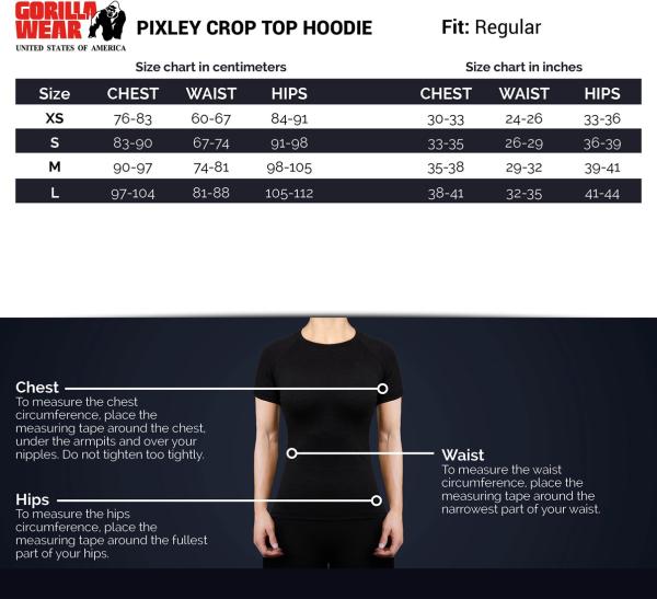 Gorilla Wear Женская кофта Pixley Crop Top Hoodie Gray