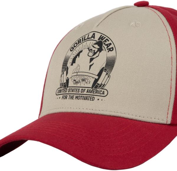 Gorilla Wear Бейсболка Buckley Cap - Red/Beige