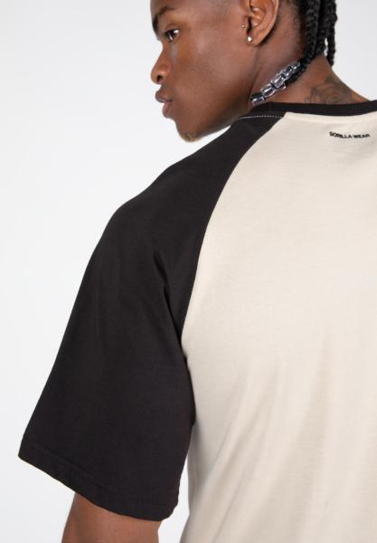 Gorilla Wear Футболка Logan Oversized T-Shirt Beige/Black