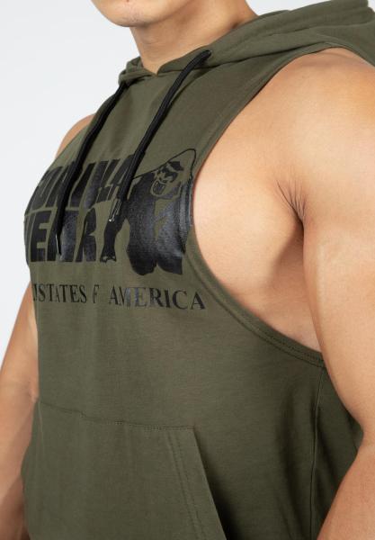 Gorilla Wear Безрукавка Rogers Hooded Tank Top Army Green