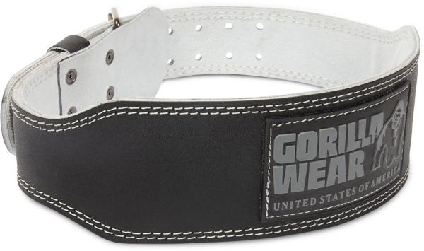 Gorilla Wear Пояс 4 Inch Padded Leather Lifting Belt - Black/Gray