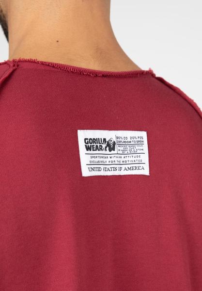 Gorilla Wear Футболка Classic Workout Top - Burgundy Red