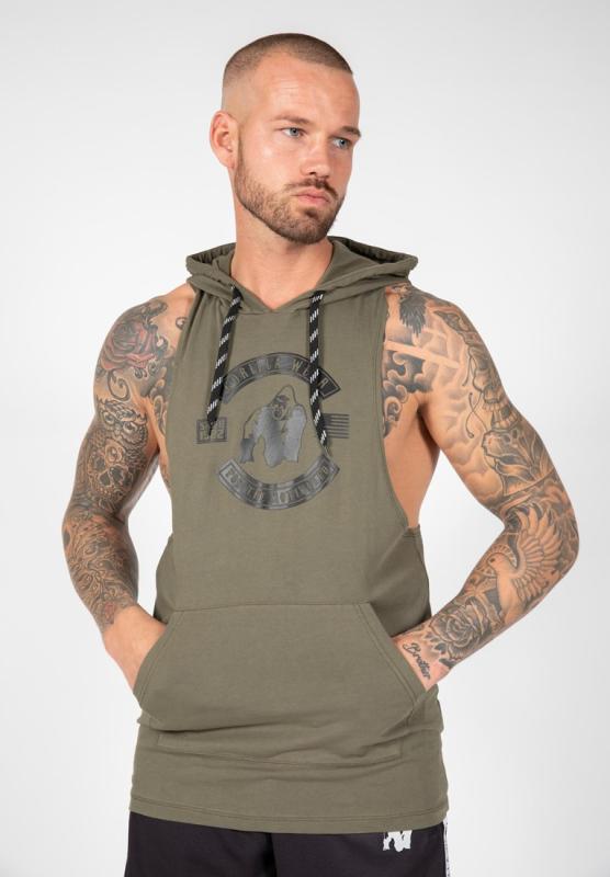 Gorilla Wear Безрукавка Lawrence Hooded Tank Top Army Green