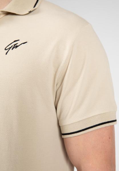 Gorilla Wear Футболка Delano Polo Beige/Black 