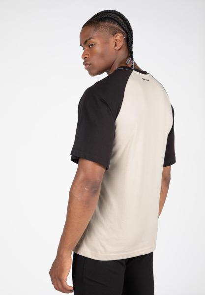 Gorilla Wear Футболка Logan Oversized T-Shirt Beige/Black