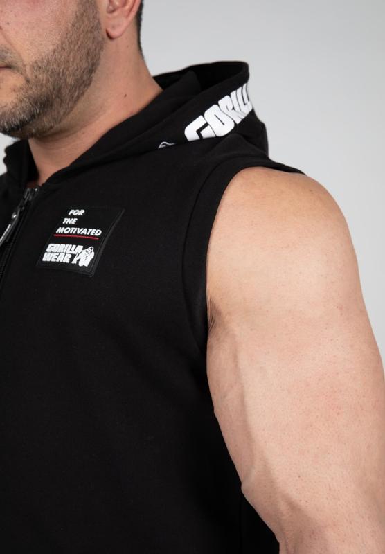 Gorilla Wear Безрукавка Milwaukee S/L Zipped Hoodie Black