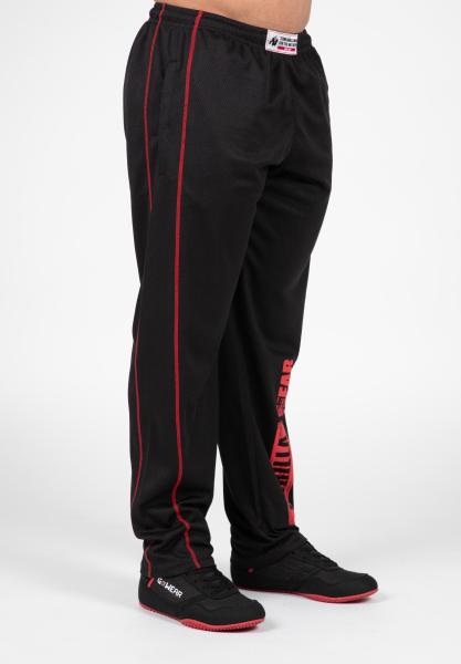 Gorilla Wear Штаны Wallace Mesh Pants - Black/Red