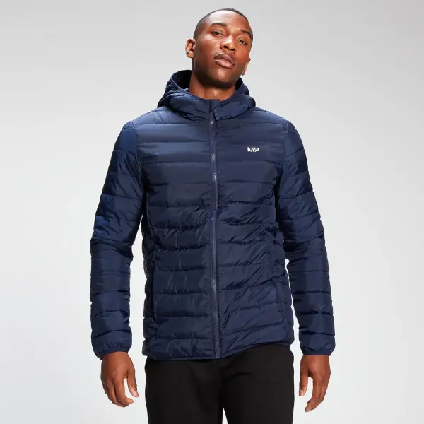 MyProtein Мужская куртка MP Men's Lightweight Hooded Packable Puffer Jacket - Navy