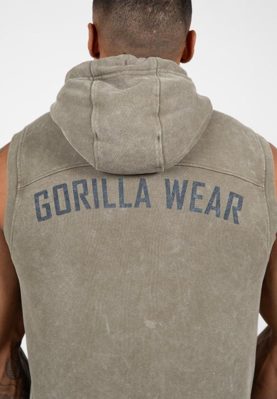 Gorilla Wear Безрукавка Silverdale Sleeveless Hoodie Army Green