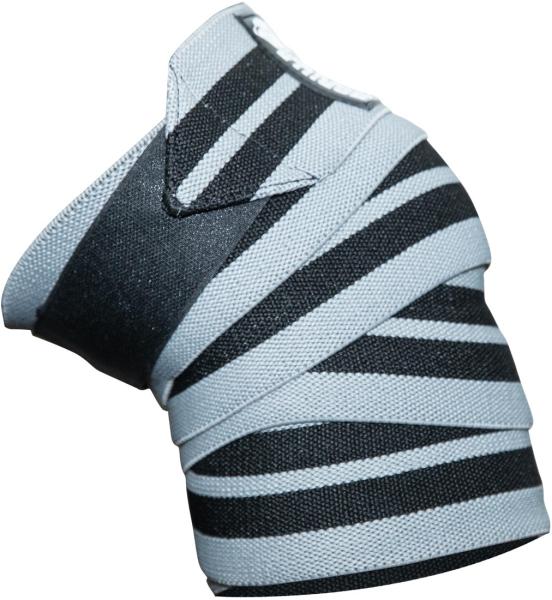 Gorilla Wear Бинты коленные Knee Wraps Gray/Black 200 см