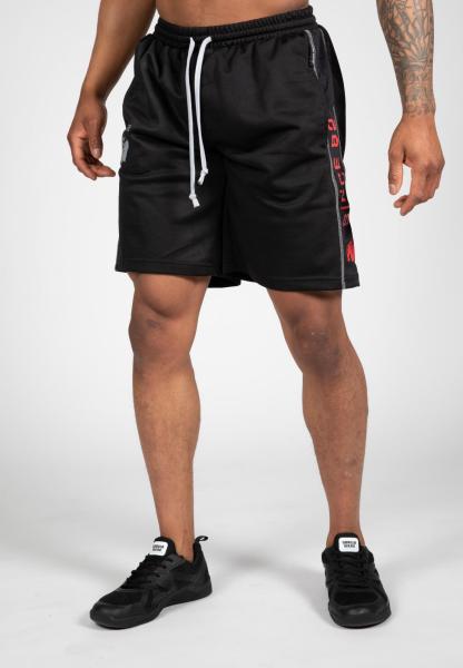 Gorilla Wear Шорты Functional Mesh Shorts Black/Red