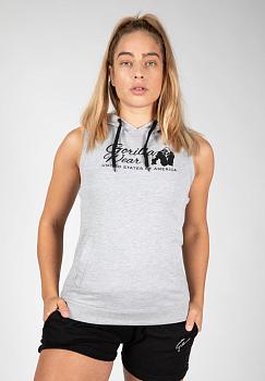 Gorilla Wear Женская Безрукавка Selma Sleeveless Hoodie Gray