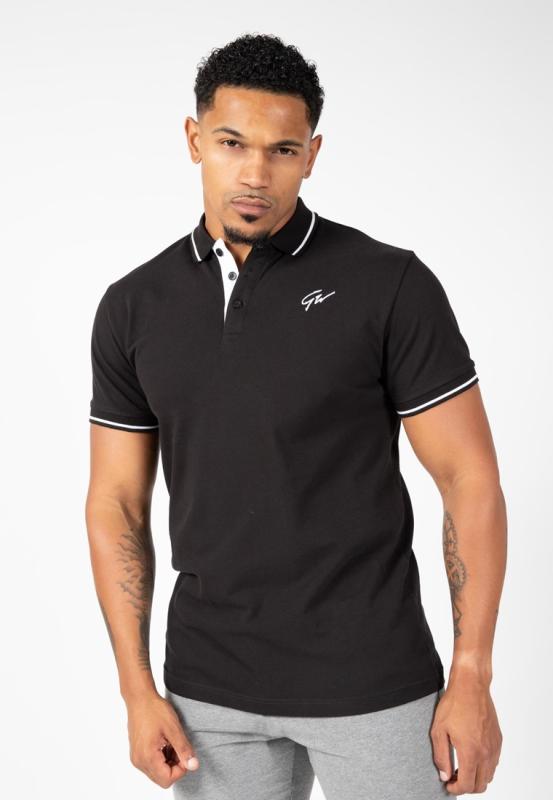 Gorilla Wear Футболка Delano Polo Black/White