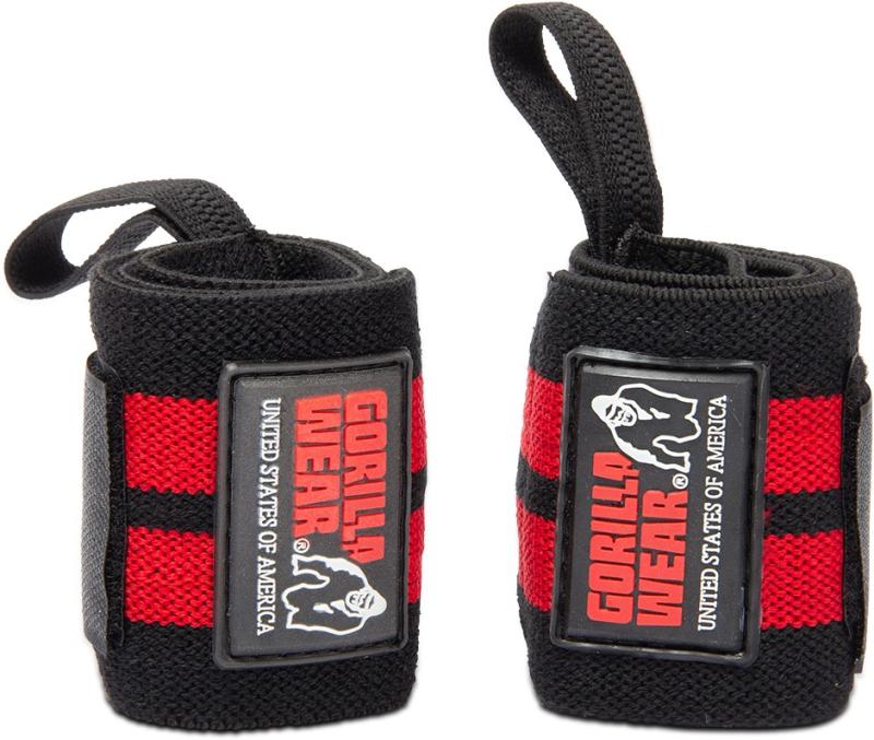 Gorilla Wear Бинты кистевые Wrist Wraps PRO Black/Red