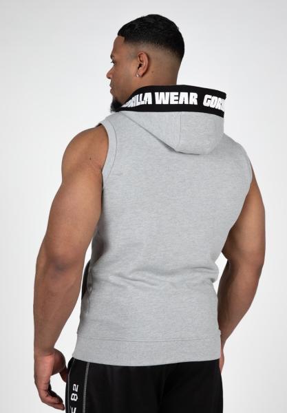 Gorilla Wear Безрукавка Milwaukee S/L Zipped Hoodie Gray Melange