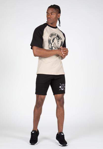 Gorilla Wear Футболка Logan Oversized T-Shirt Beige/Black