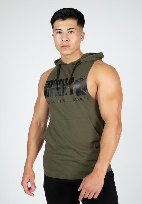 Gorilla Wear Безрукавка Rogers Hooded Tank Top Army Green