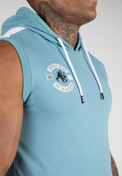 Gorilla Wear Безрукавка Oswego S/L Hooded T-Shirt Blue