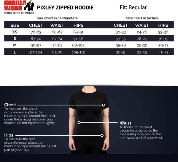 Gorilla Wear Женская кофта Pixley Zipped Hoodie Gray
