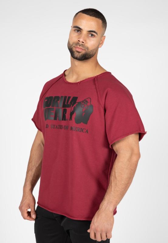 Gorilla Wear Футболка Classic Workout Top - Burgundy Red