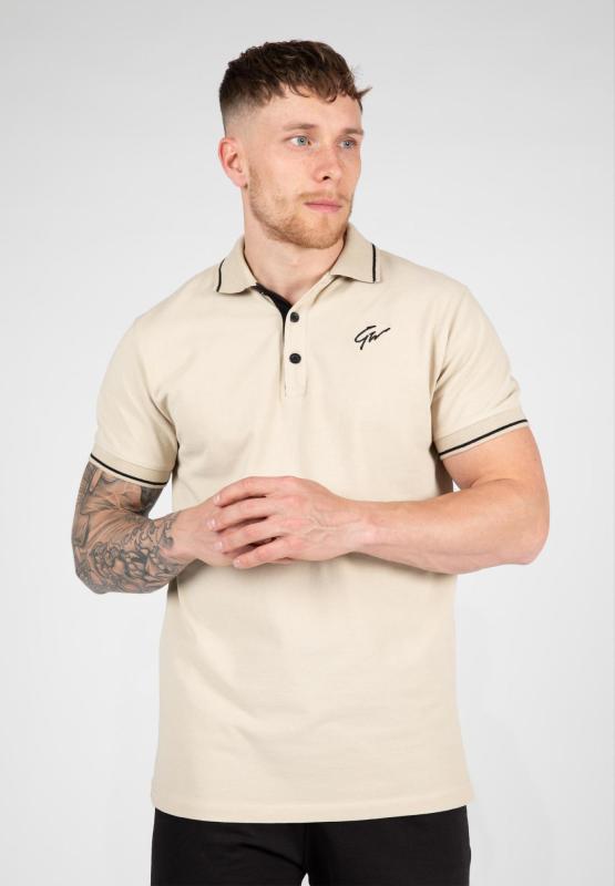 Gorilla Wear Футболка Delano Polo Beige/Black 