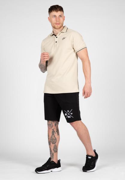 Gorilla Wear Футболка Delano Polo Beige/Black 