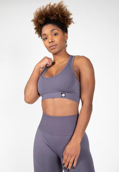 Gorilla Wear Женская Бра Yava Seamless Sports Bra Gray