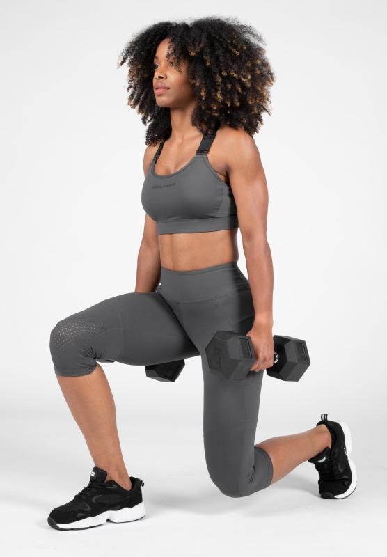 Gorilla Wear Женские леггинсы Monroe Cropped Leggings Gray