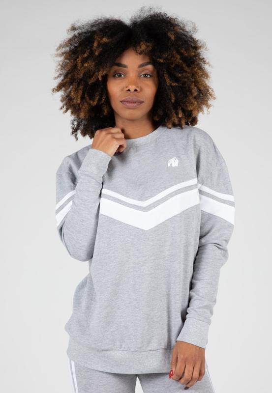 Gorilla Wear Женская кофта Hailey Oversized Sweatshirt - Gray Melange