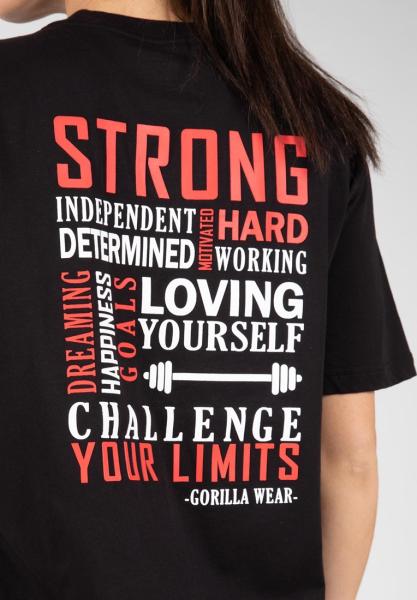 Gorilla Wear Женская футболка Sandy Oversized T-Shirt Black