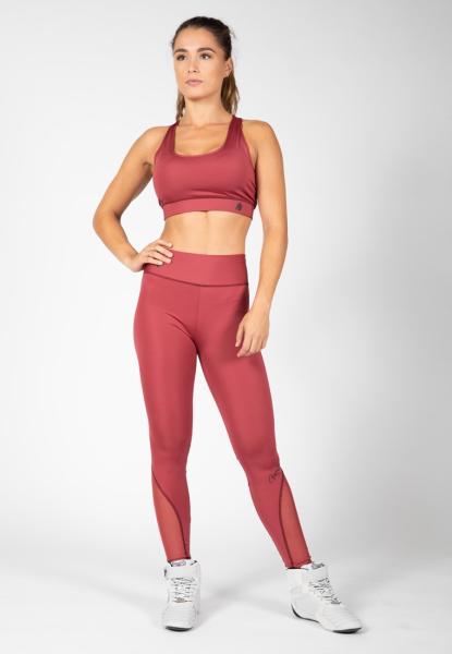 Gorilla Wear Женская Бра Meta Sports Bra Burgundy Red